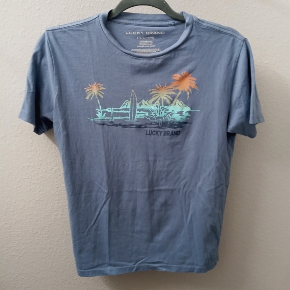 Lucky Brand Blue Graphic T-Shirt